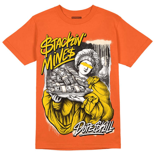 Jordan 3 Georgia Peach DopeSkill OrangeT-Shirt Stackin Mines Graphic Streetwear