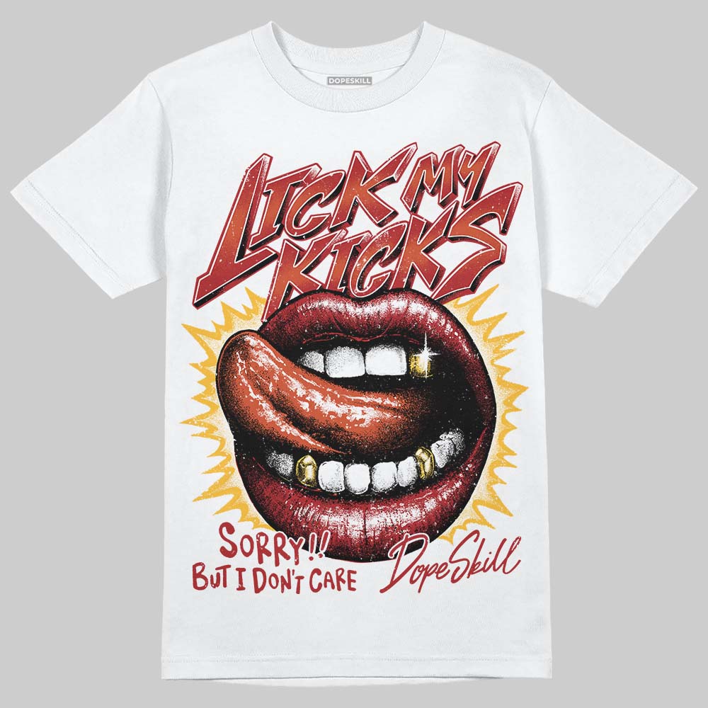 Nigel Sylvester x Air Jordan 4 ‘Brick by Brick’ DopeSkill T-Shirt Lick My Kicks Graphic Streetwear - White