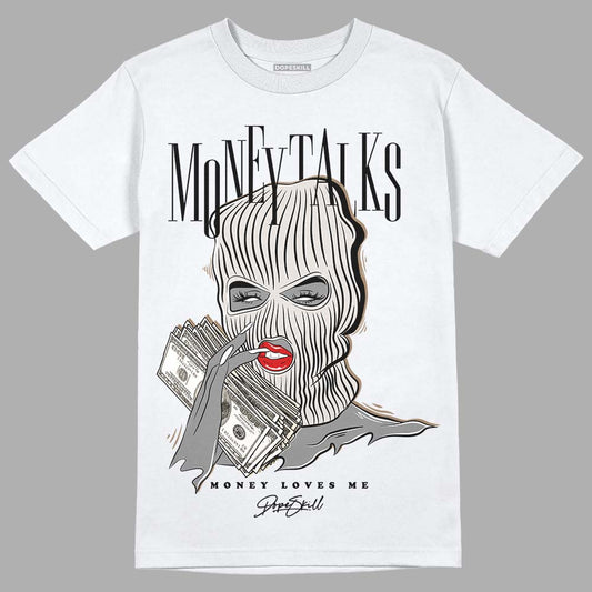 Jordan 5 SE “Sail” DopeSkill T-Shirt Money Talks Graphic Streetwear - White