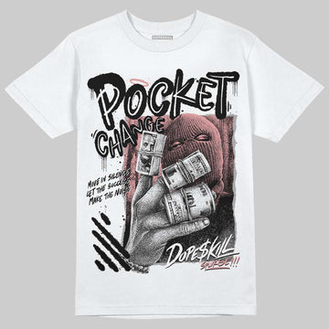 Harris Tweed x Wmns Dunk Low 'Black Phantom' DopeSkill T-Shirt Pocket Change Graphic Streetwear - White 