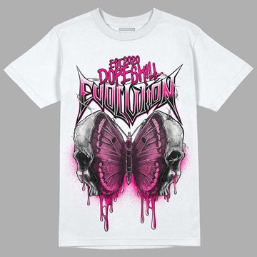 Jordan 1 Low GS “Fierce Pink” Dopeskill T-Shirt DopeSkill Evolution Graphic Streetwear - White 