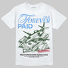 Jordan 5 Black University Blue DopeSkill T-Shirt Forever Paid Graphic Streetwear - White