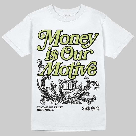 Jordan 11 “Inner Beast” DopeSkill T-Shirt Money Is Our Motive Typo Graphic Streetwear - White
