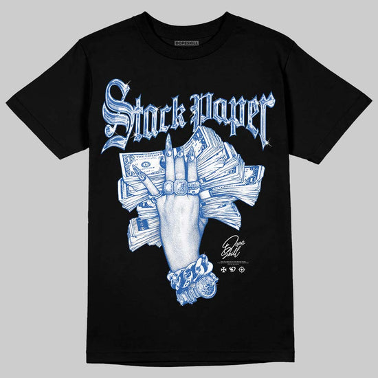 Jordan 3 "True Blue" DopeSkill T-Shirt Stack Paper Graphic Streetwear - Black