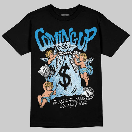 Jordan 4 Denim “Worn Blue” DopeSkill T-Shirt Money Bag Coming Up Graphic Streetwear - Black