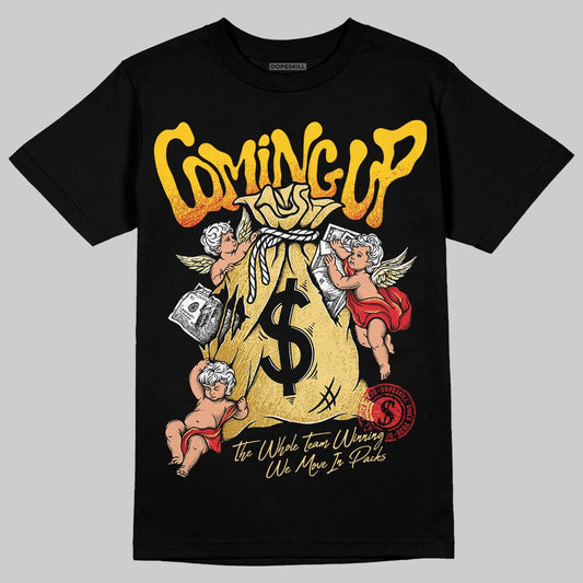 Quai 54 x Air Jordan 1 Retro Low OG Tour Yellow Black DopeSkill T-Shirt Money Bag Coming Up Graphic Streetwear - Black
