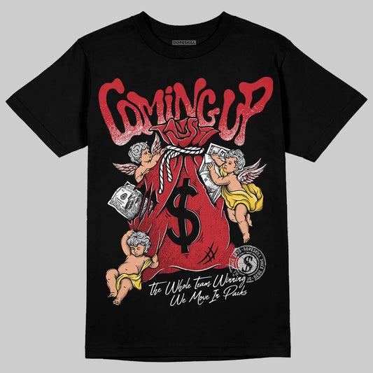 Jordan 14 Retro Ferrari (2025) DopeSkill T-Shirt Money Bag Coming Up Graphic Streetwear - Black