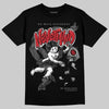 Jordan 4 “Black Cat” (2025) DopeSkill T-Shirt Nevermind Graphic Streetwear - Black