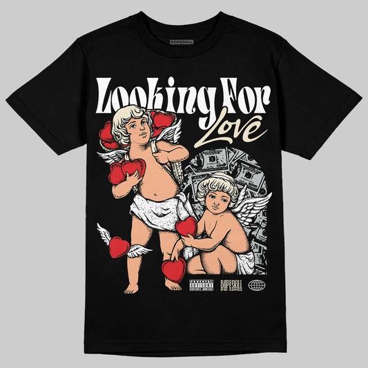 Jordan 5 Retro Reverse Metallic DopeSkill T-Shirt Looking For Love Graphic Streetwear - Black