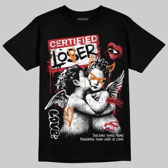 Jordan 5 "Sunset" DopeSkill T-Shirt Certified Lover Graphic Streetwear - Black