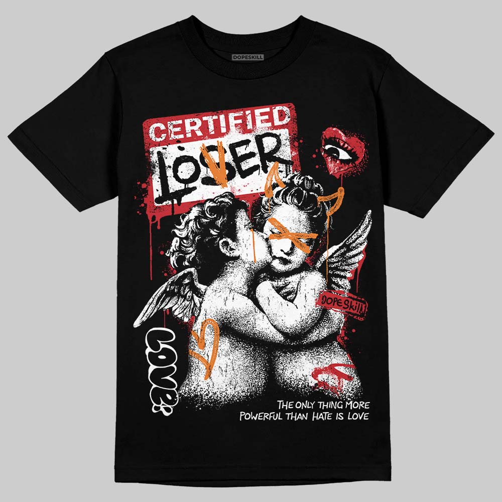 Jordan 5 "Sunset" DopeSkill T-Shirt Certified Lover Graphic Streetwear - Black
