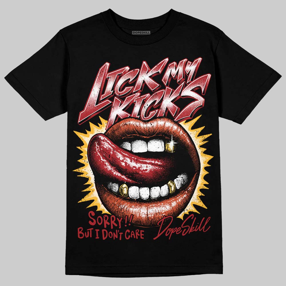 Nigel Sylvester x Air Jordan 4 ‘Brick by Brick’ DopeSkill T-Shirt Lick My Kicks Graphic Streetwear - Black