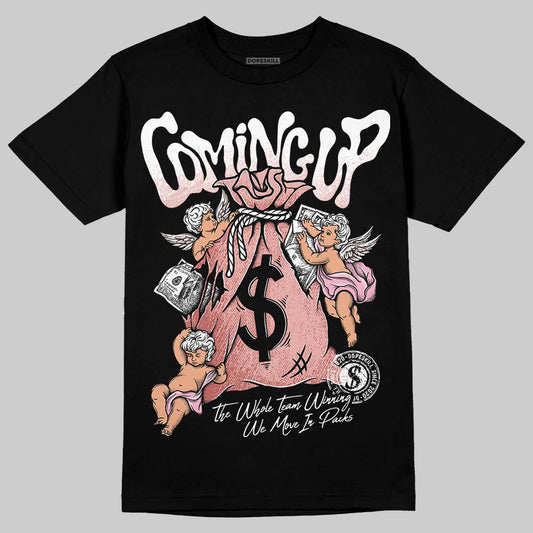 Jordan 1 Low OG “Rust Pink” DopeSkill T-Shirt Money Bag Coming Up Graphic Streetwear - black
