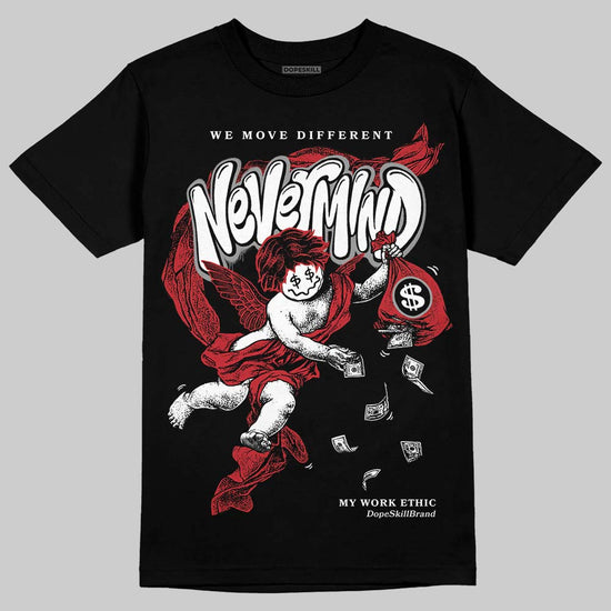 Jordan 1 Low OG "Chicago" DopeSkill T-Shirt Nevermind Graphic Streetwear - Black