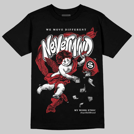 Jordan 1 Low OG "Chicago" DopeSkill T-Shirt Nevermind Graphic Streetwear - Black