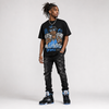 Black University Blue 5s DopeSkill T-Shirt All Hustle No Luck Graphic