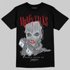 Jordan 12 Black Wolf Grey DopeSkill T-Shirt Money Talks Graphic Streetwear - Black