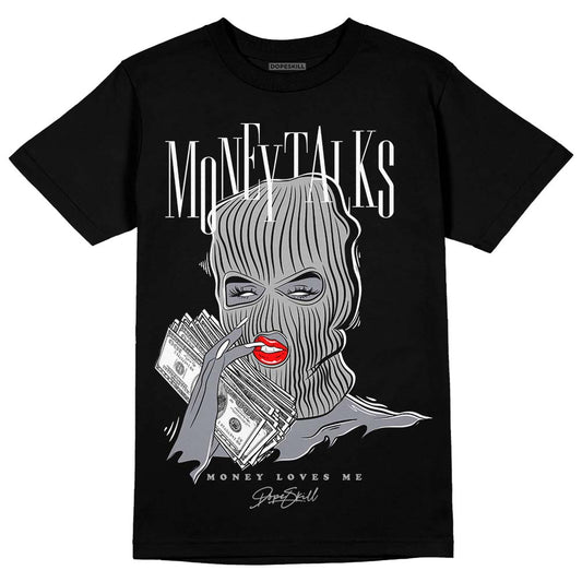 Jordan 1 Low OG “Shadow” DopeSkill T-Shirt Money Talks Graphic Streetwear - Black