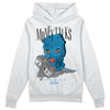 Jordan 4 Retro Military Blue DopeSkill Hoodie Sweatshirt Money Talks Graphic Streetwear - White