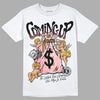 Jordan 3 GS “Red Stardust” DopeSkill T-Shirt Money Bag Coming Up Graphic Streetwear - White