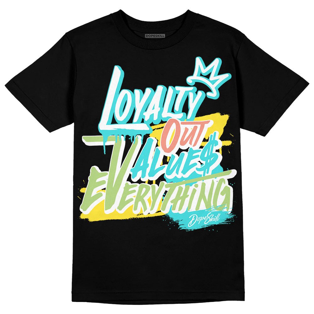 New Balance 9060 “Cyan Burst” DopeSkill T-Shirt LOVE Graphic Streetwear - Black