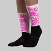 Triple Pink Dunk DopeSkill Sublimated Socks Hustle Graphic