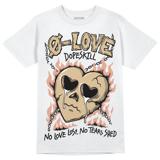 TAN Sneakers DopeSkill T-Shirt Crying Heart Graphic Streetwear - White