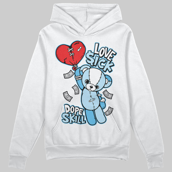 Jordan 11 Retro Legend Blue DopeSkill Hoodie Sweatshirt Love Sick Graphic Streetwear - White