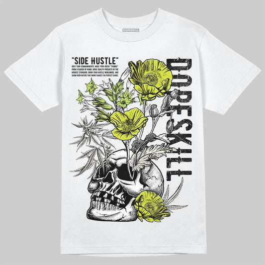 Air Max 90 x Patta Cyber and Particle Grey DopeSkill T-Shirt Side Hustle Graphic Streetwear - White