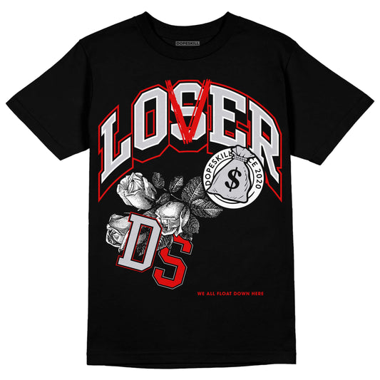 Jordan 2 Retro "Black Cement" DopeSkill T-Shirt Loser Lover Graphic Streetwear - Black