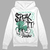 Jordan 3 "Green Glow" DopeSkill Hoodie Sweatshirt Speak It Graphic Streetwear - White