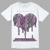 Jordan 2 “Mauve/Off-Noir” DopeSkill T-Shirt Juneteenth Heart Graphic Streetwear - White