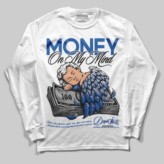 Jordan 12 “Blueberry” DopeSkill Long Sleeve T-Shirt MOMM Graphic Streetwear - White