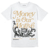 TAN Sneakers DopeSkill T-Shirt Money Is Our Motive Typo Graphic Streetwear - White