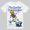 Royal Blue Sneakers DopeSkill T-Shirt Play together, Stay together Graphic Streetwear - White