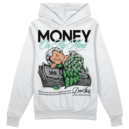 Jordan 1 High OG Green Glow DopeSkill Hoodie Sweatshirt MOMM Graphic Streetwear - White 