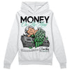 Jordan 1 High OG Green Glow DopeSkill Hoodie Sweatshirt MOMM Graphic Streetwear - White 