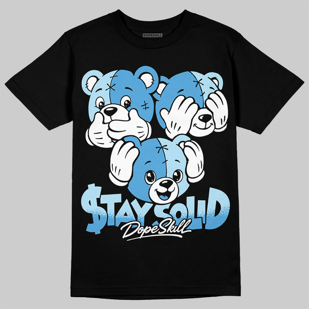 Jordan 11 University Blue DopeSkill T-Shirt Stay Solid Graphic Streetwear - Black