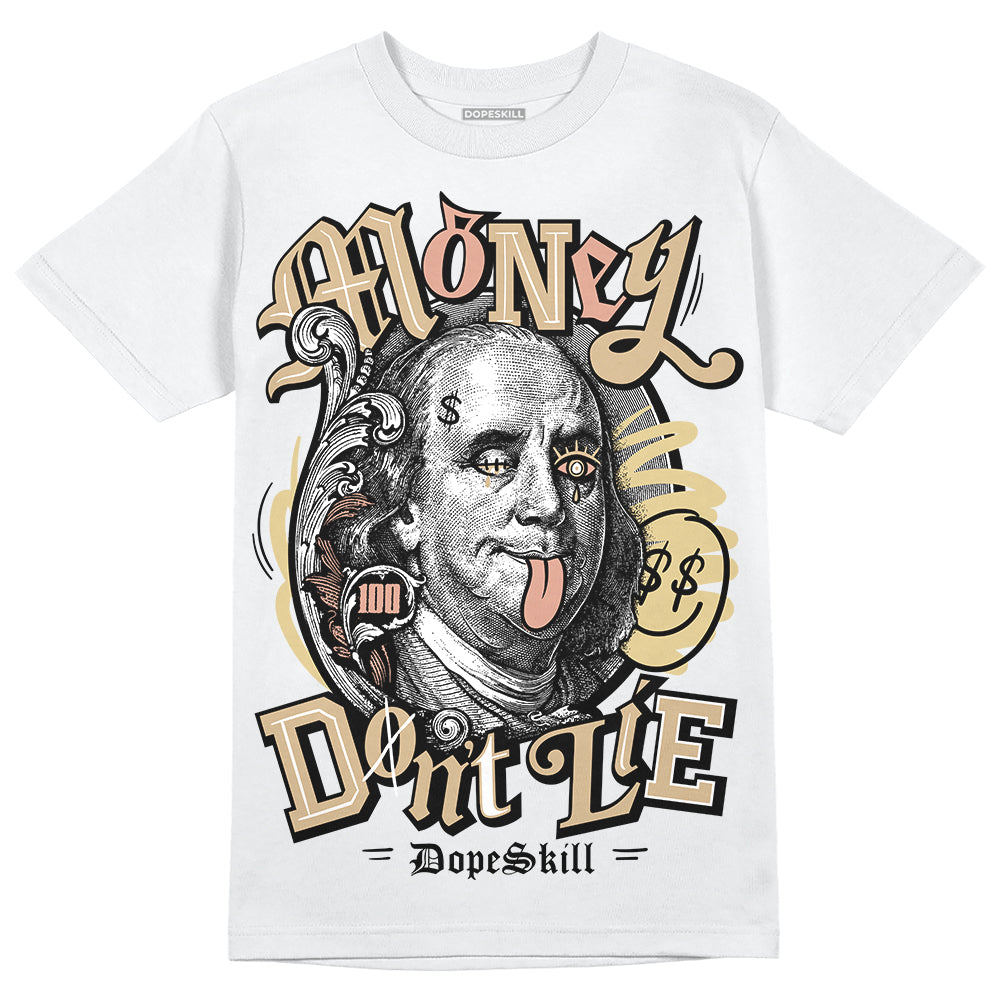 TAN Sneakers DopeSkill T-Shirt Money Don't Lie Graphic Streetwear - White