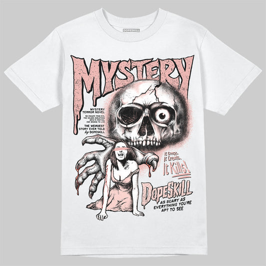 Lanvin Leather Curb Glitter Pale Pink DopeSkill T-Shirt Mystery Ghostly Grasp Graphic Streetwear - White