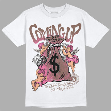 Dunk Low Smokey Mauve Playful Pink DopeSkill T-Shirt Money Bag Coming Up Graphic Streetwear - White 