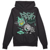 Jordan 3 "Green Glow" DopeSkill Hoodie Sweatshirt Break Through Graphic Streetwear - Black