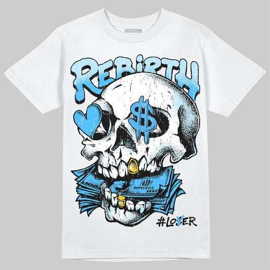 Jordan 11 Low University Blue DopeSkill T-Shirt Rebirth Graphic Streetwear - White