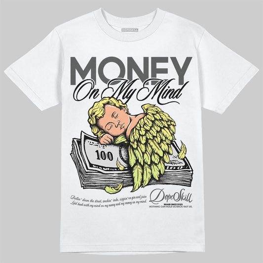 Jordan 4 GS “Light Lemon Twist” DopeSkill T-Shirt MOMM Graphic Streetwear - White