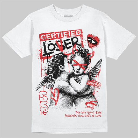 Jordan 13 Retro OG Chicago DopeSkill T-Shirt Certified Lover Graphic Streetwear - White 