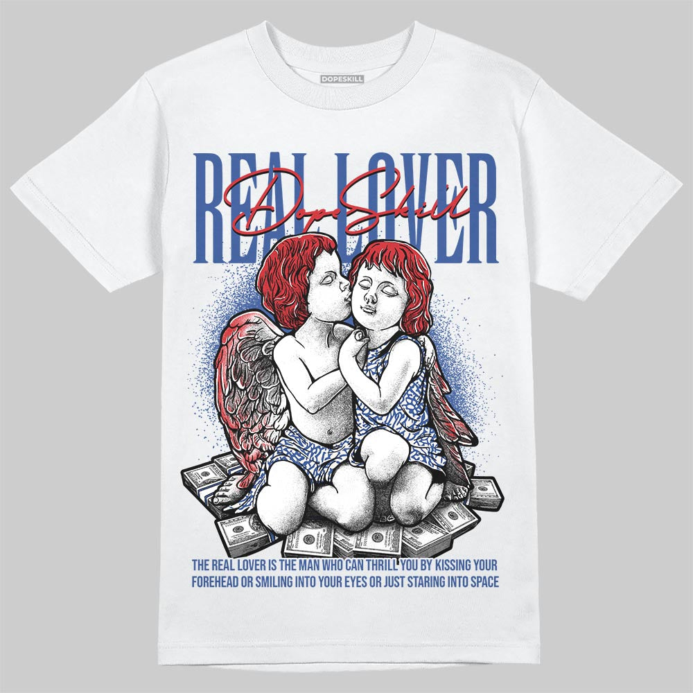 Jordan Spizike Low “Storm Blue” DopeSkill T-Shirt Real Lover Graphic Streetwear - White