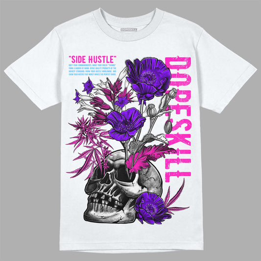 Dunk Low GS “Active Fuchsia” DopeSkill T-Shirt Side Hustle Graphic Streetwear - White