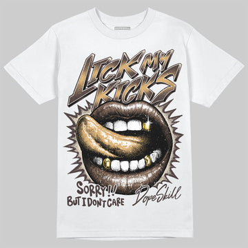 Jordan 5 “Earth/Metallic Gold” DopeSkill T-Shirt Lick My Kicks Garaphic Streetwear - White