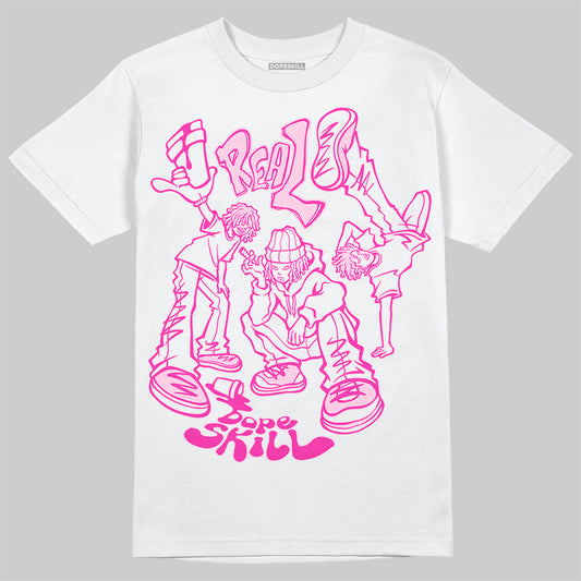 Dunk Low GS 'Triple Pink' DopeSkill T-Shirt Real Y2K Players Graphic Streetwear - White