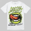 Jordan 13 Retro Bright Cactus DopeSkill T-Shirt Lick My Kicks Graphic Streetwear - White